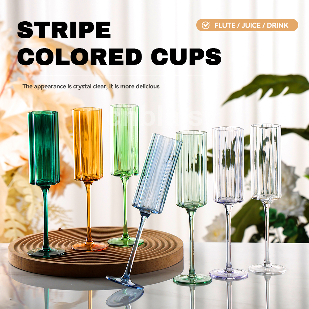 Aurora Striped Champagne Flute