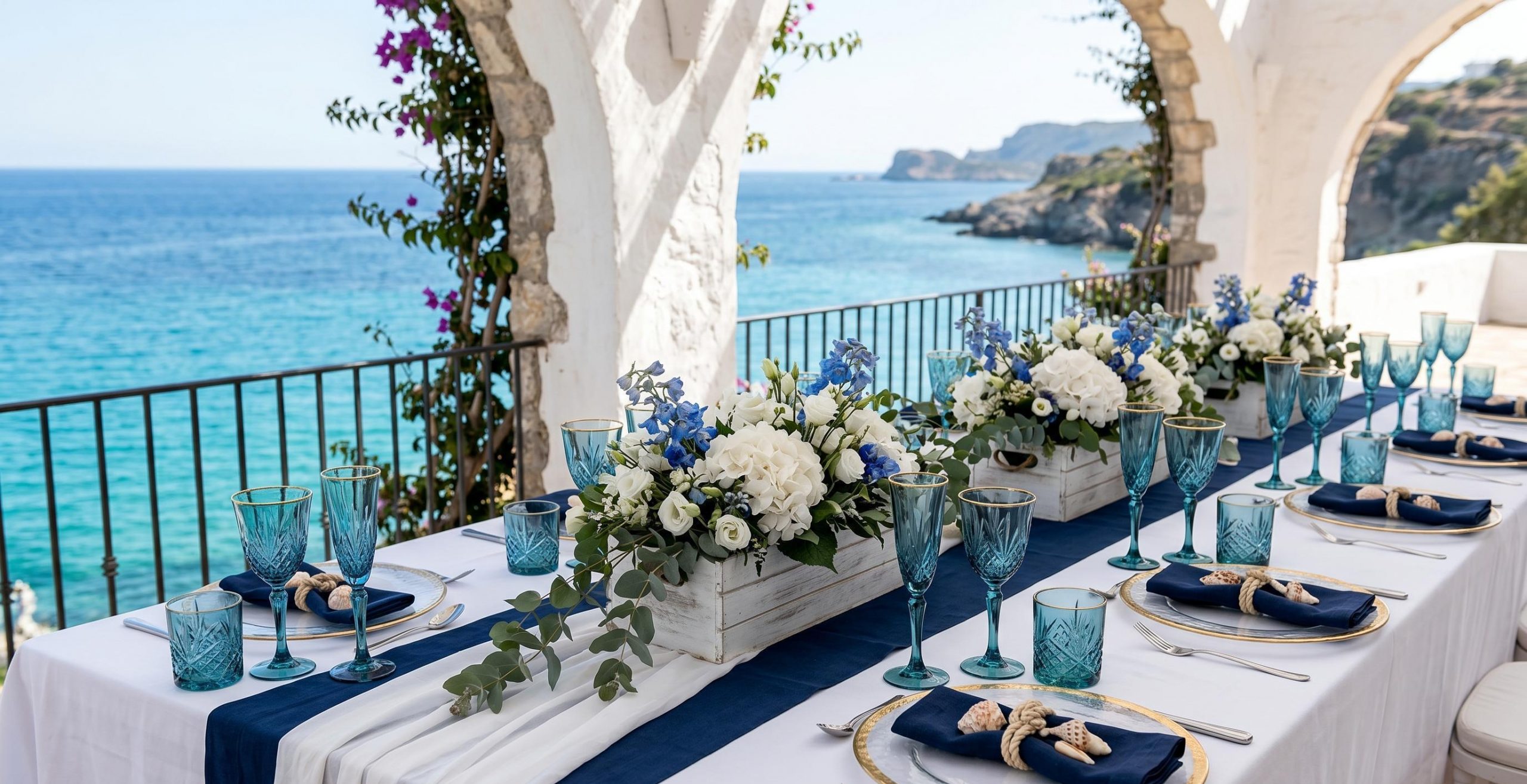 Elegant Blue Diamond-Cut Glassware（images 9）