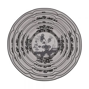 Vintage Garden Floral B&W Charger Plate