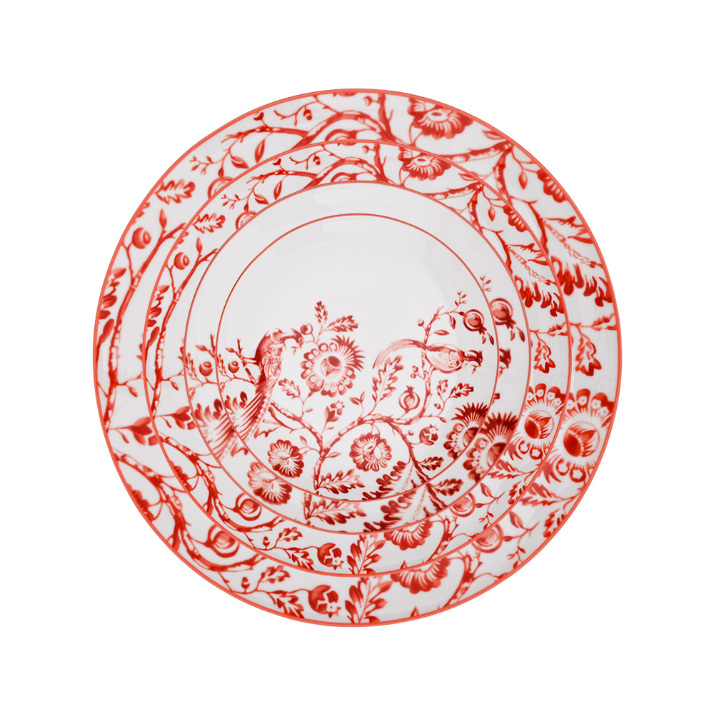 Chinoiserie Rose Bird Charger Plate（images 5）