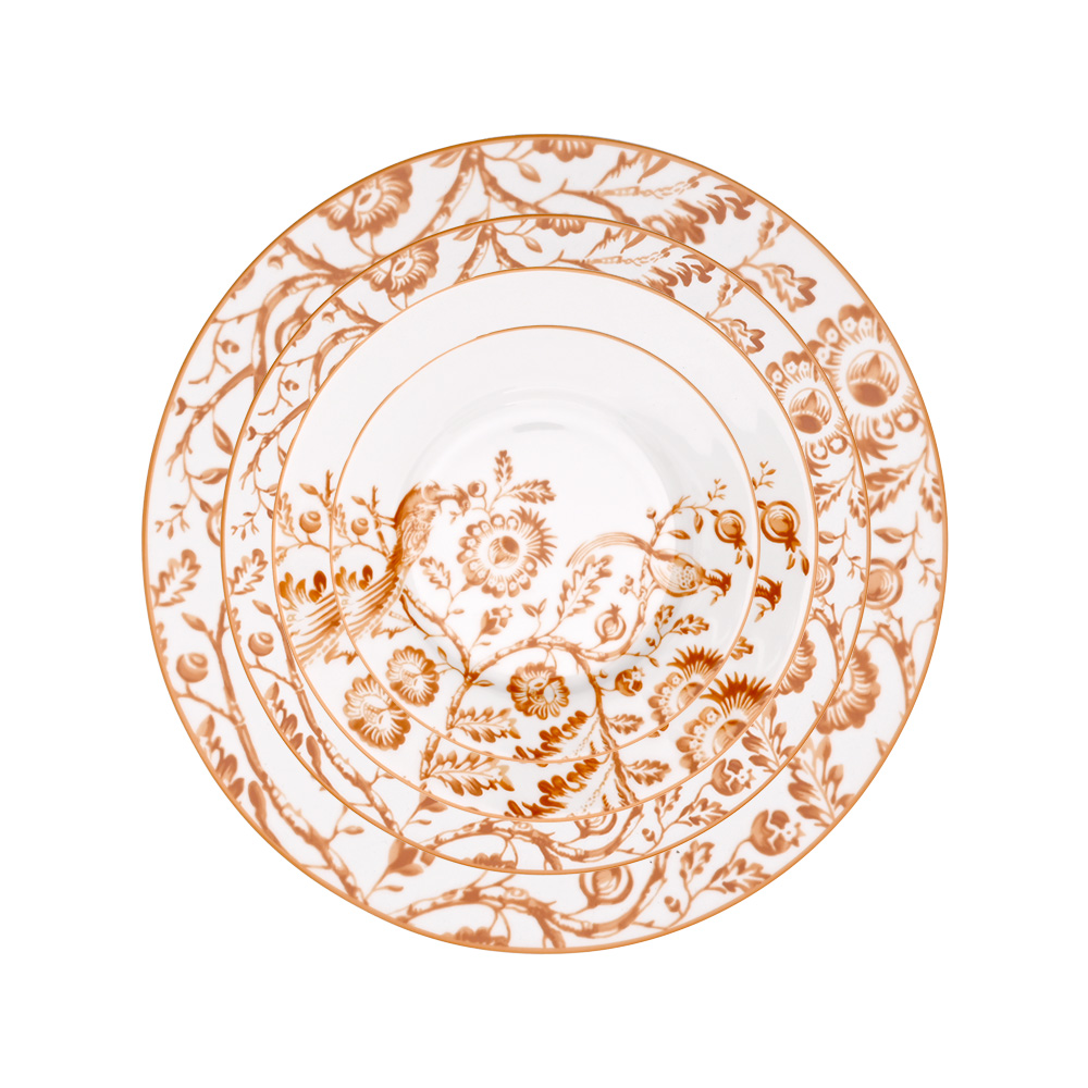 Chinoiserie Wheat Bird Charger Plate（images 1）