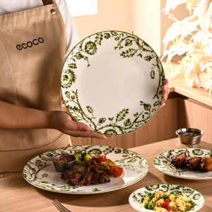 Chinoiserie Green Bird Charger Plate