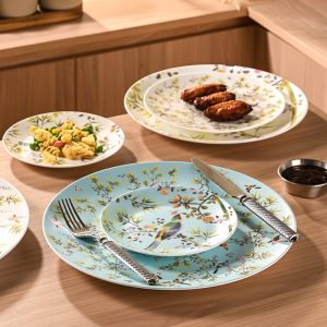 Enchanted Garden Bird Charger Plate