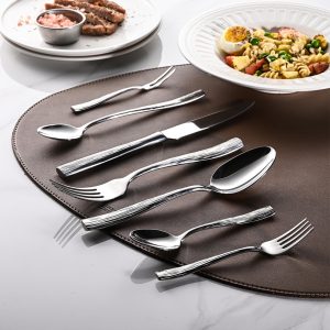 Modern Luxury Textured Stainless Flatware