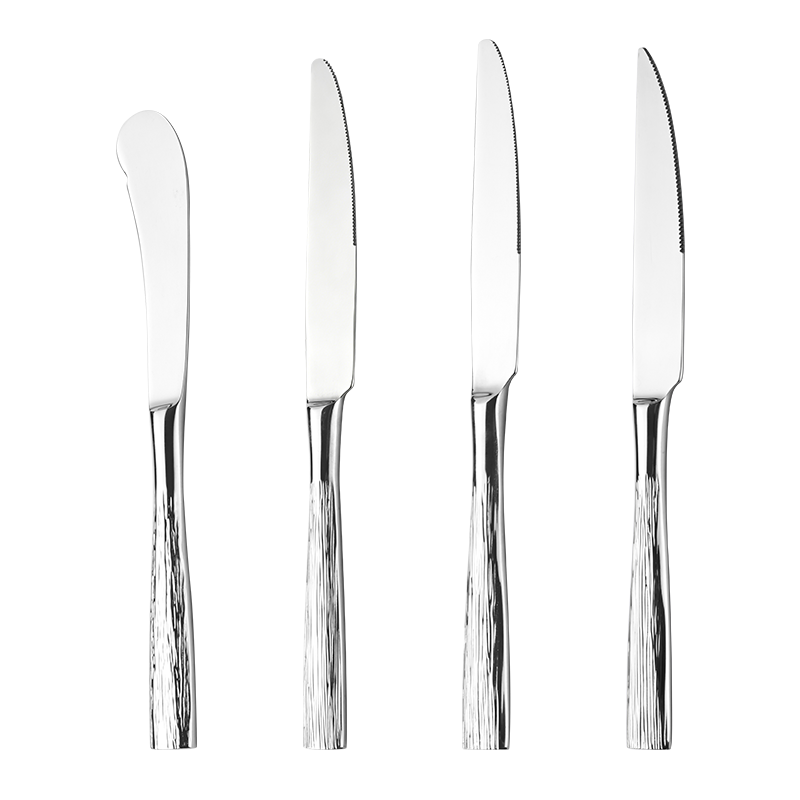 Modern Luxury Textured Stainless Flatware（images 12）