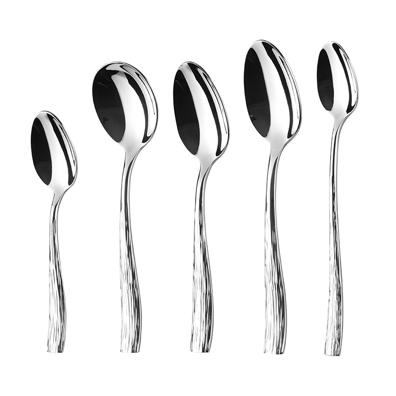 Modern Luxury Textured Stainless Flatware（images 13）