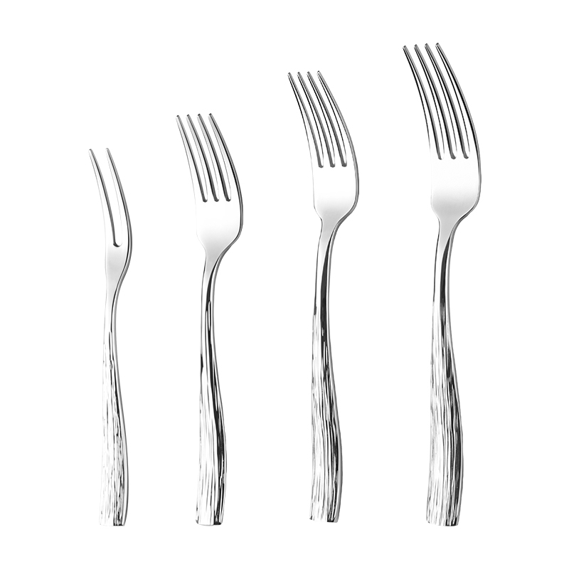 Modern Luxury Textured Stainless Flatware（images 11）