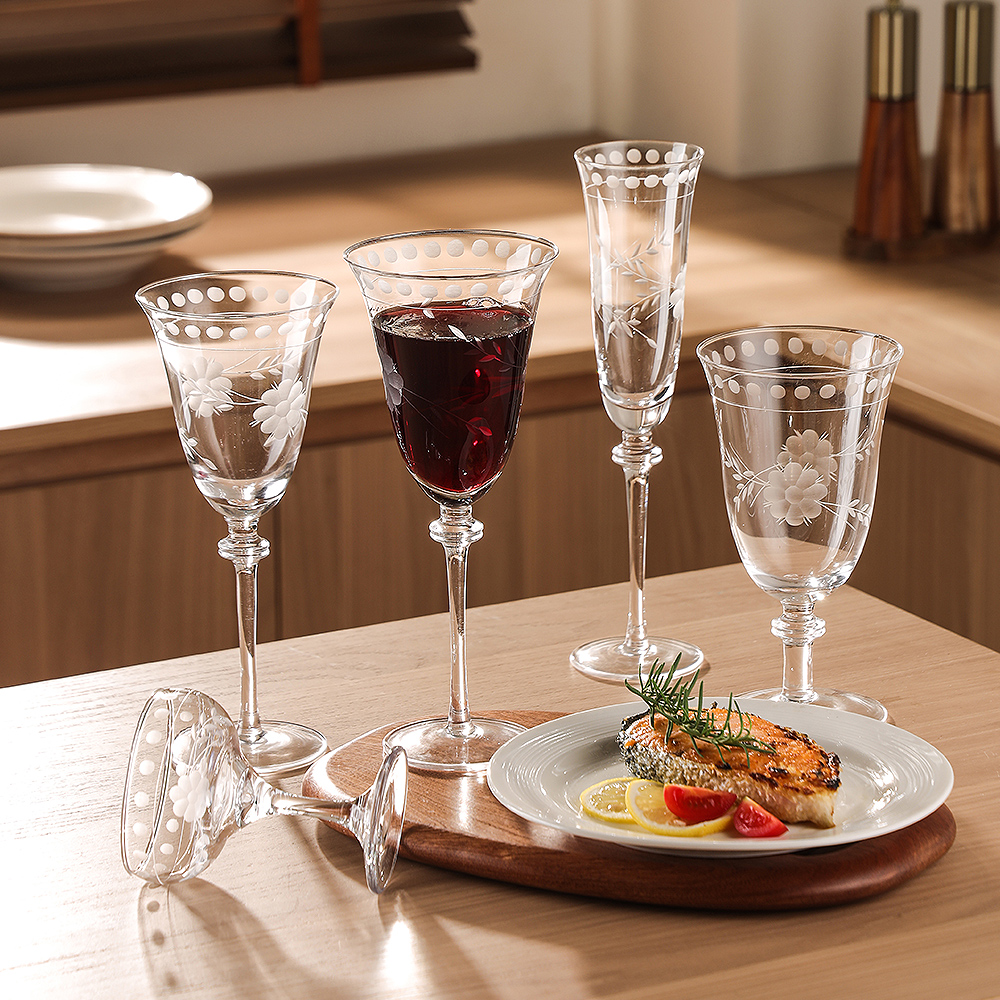 Vintage Floral Etched Crystal Collection（images 5）
