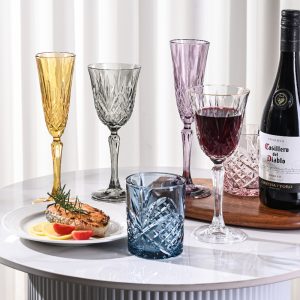 Crystal Clear Diamond-Cut Glassware