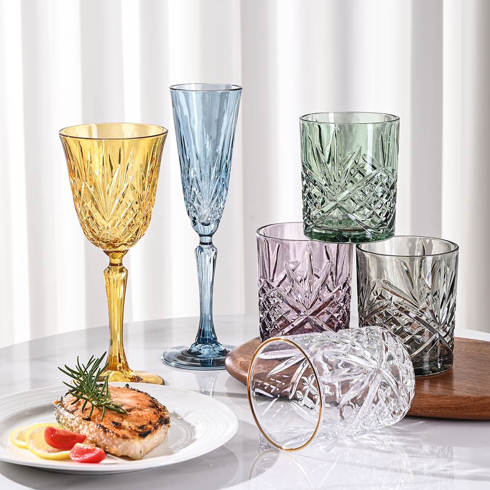 Fresh Green Diamond-Cut Glassware（images 2）