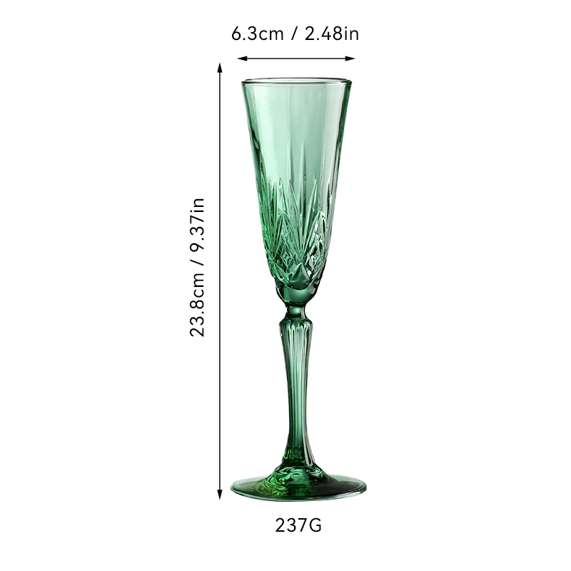 Fresh Green Diamond-Cut Glassware（images 7）