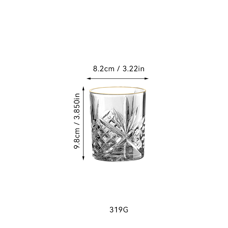Crystal Clear Diamond-Cut Glassware(images 5)