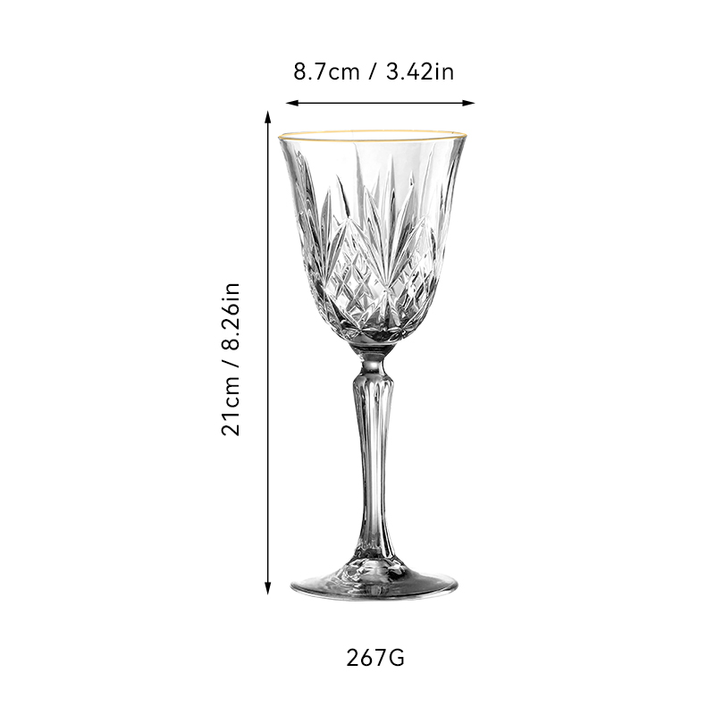 Crystal Clear Diamond-Cut Glassware(images 6)