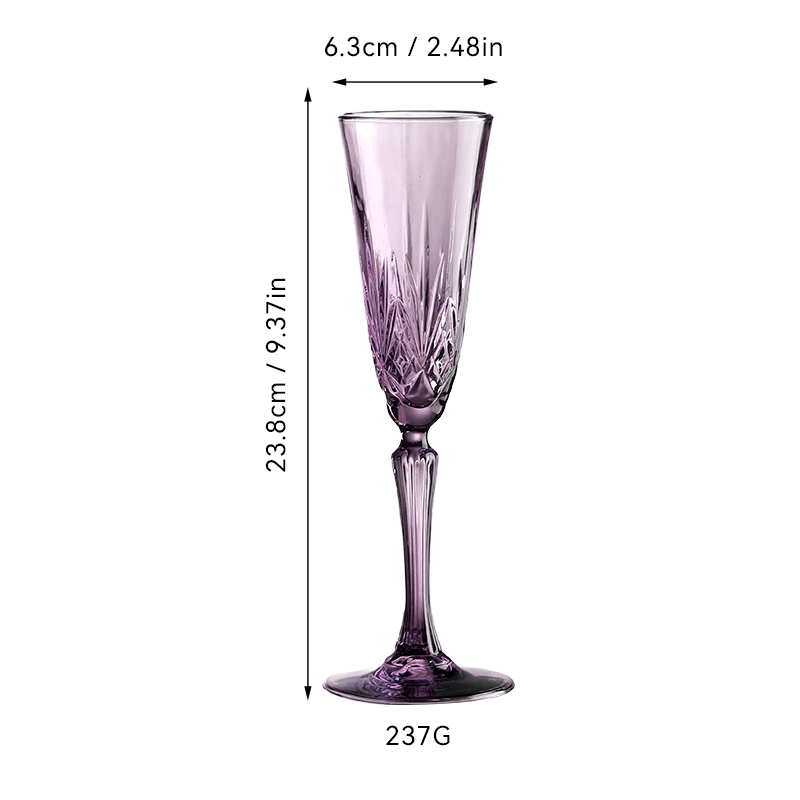 Regal Purple Diamond-Cut Glassware（images 5）