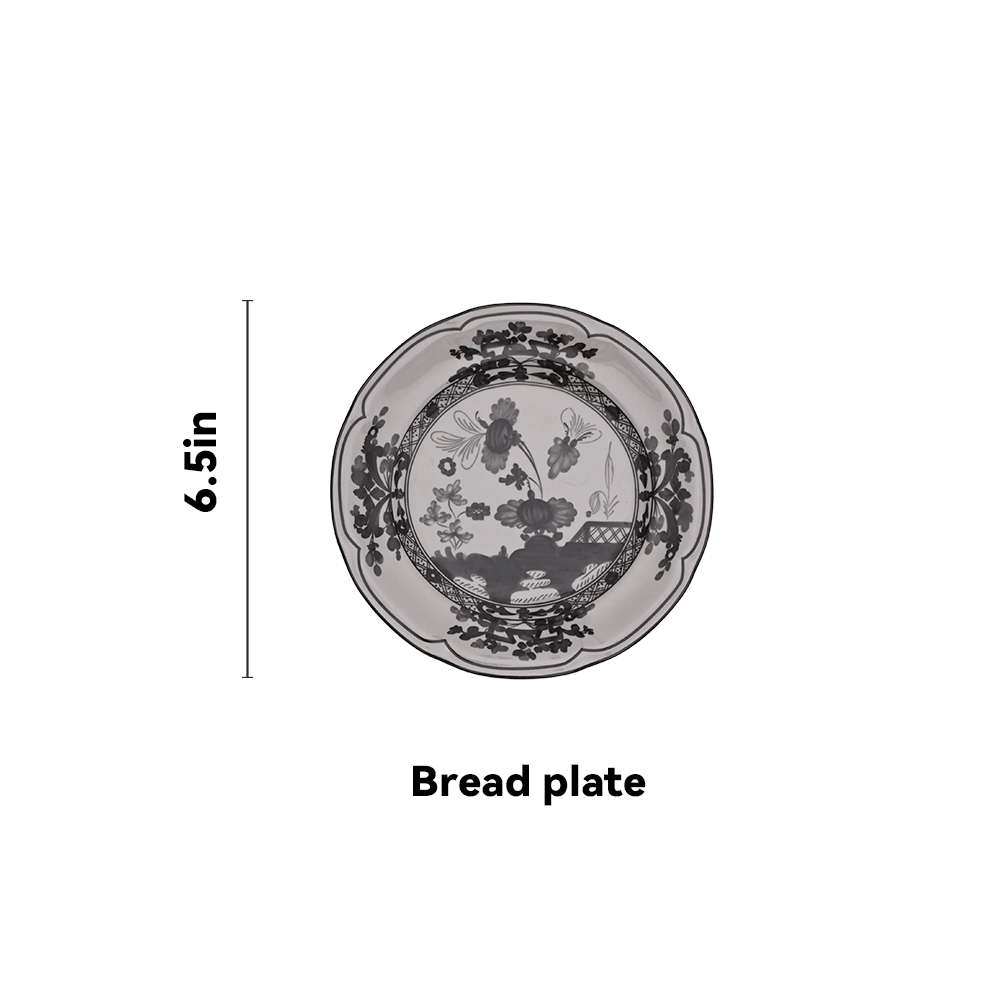 Vintage Garden Floral B&W Charger Plate（images 7）